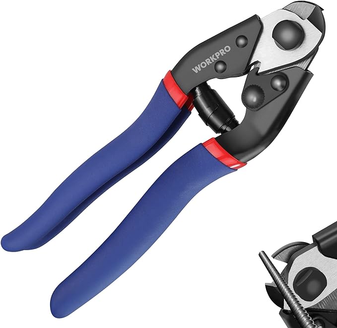 WORKPRO Cable Cutter, 7-1/2 inch Heavy Duty Wire Rope Cutter