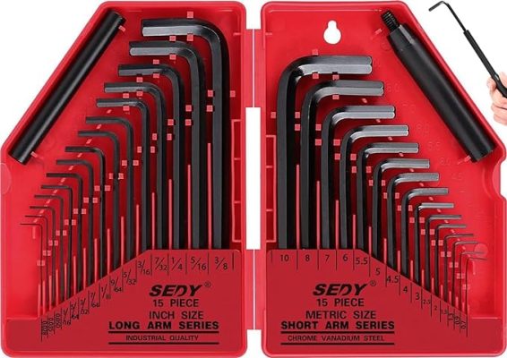 SEDY 32-Piece Hex Key Wrench Set