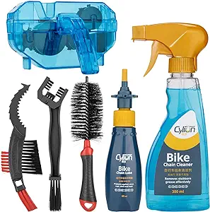 Bike Cleaning Kit Including Bicycle Chain Scrubber